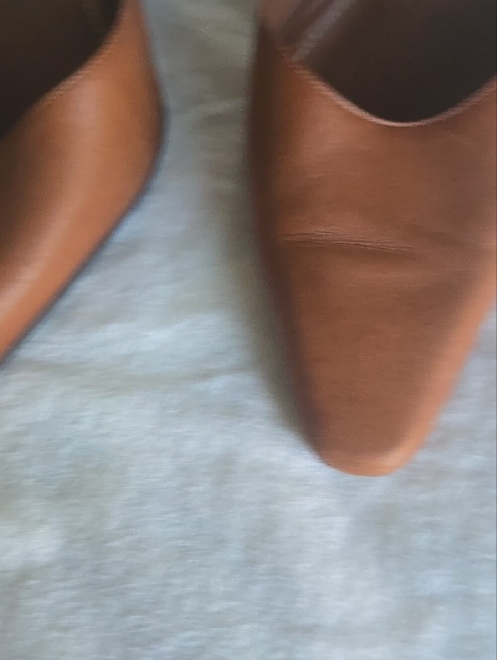 Vintage Lauren Ralph Lauren Brown Leather D'Orsay Pointed Pumps - Picture 7 of 13